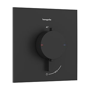 hansgrohe Ecostat Comfort E Thermostat 33710670 Unterputz, für 1 Verbraucher, 25,4 l/min, schwarz matt