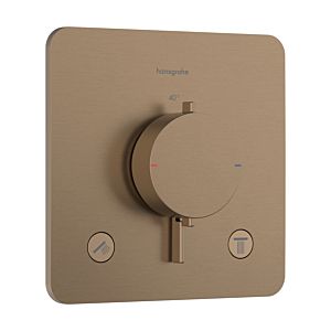 hansgrohe Ecostat Comfort Q Thermostat 33713140 Unterputz, für 2 Verbraucher, 24 l/min, brushed bronze