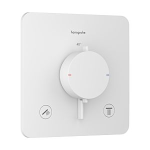 hansgrohe Ecostat Comfort Q Thermostat 33713700 Unterputz, für 2 Verbraucher, 24 l/min, weiß matt