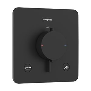 hansgrohe Ecostat Comfort Q Thermostat 33717670 Unterputz, für 2 Verbraucher, 23 l/min, EN 1717, schwarz matt