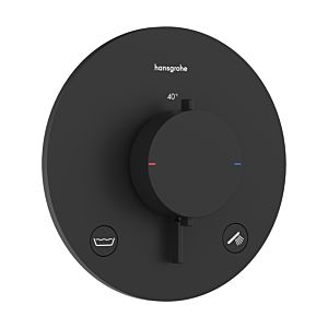 hansgrohe Ecostat Comfort S thermostat 33718670 concealed, for 2 outlets, 23 l/min, EN 1717, matt black