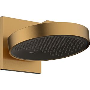 hansgrohe Rainfinity 250 overhead shower 26226140, projection 273mm, 1 jet, with wall connection, brushed bronze