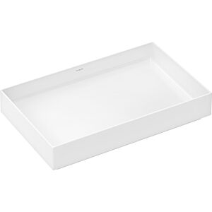 Vasque à poser Hansgrohe Xuniva Evo E 60326450 650 x 400 mm, sans trou de robinetterie ni trop-plein, blanche