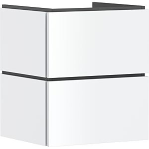 Meuble sous-vasque Hansgrohe Xilesa E 54292700 530x470mm, 2 tiroirs, pour lavabo, avec PushOpen, blanc mat