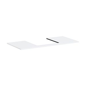Console Hansgrohe Xilesa E 54271700, découpe centrale, 1180 x 550 mm, blanc mat