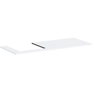 Console Hansgrohe Xilesa E 54272700 1375x550mm, découpe à gauche, blanc mat