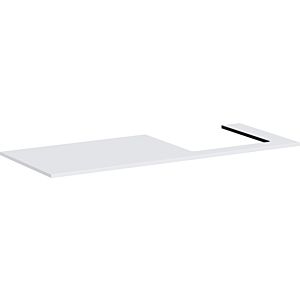 Console Hansgrohe Xilesa E 54273700 1375x550mm, découpe à droite, blanc mat