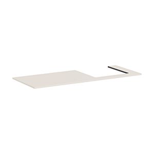 Console Hansgrohe Xilesa E 54273780 1375x550mm, découpe à droite, beige sable mat