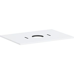 Console Hansgrohe Xilesa E 54275700, découpe centrale, sans trou pour robinetterie, 780 x 550 mm, blanc mat
