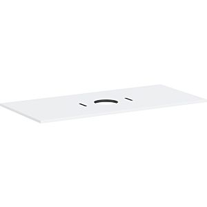 Console Hansgrohe Xilesa E 54277700, découpe centrale, sans trou pour robinetterie, 1180 x 550 mm, blanc mat