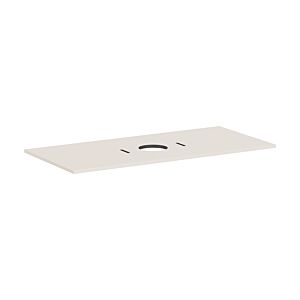 Console Hansgrohe Xilesa E 54277780, découpe centrale, sans trou pour robinetterie, 1180 x 550 mm, beige sable mat