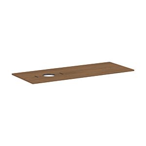 Console Hansgrohe Xilesa E 54278550 1375x550mm, sans trou de robinetterie, découpe à gauche, chêne cachemire