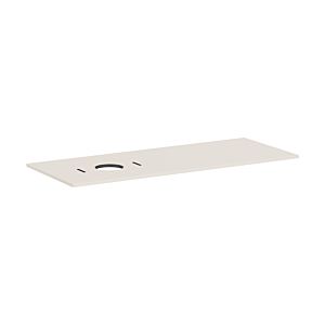 Console Hansgrohe Xilesa E 54278780 1375x550mm, sans trou de robinetterie, découpe à gauche, beige sable mat