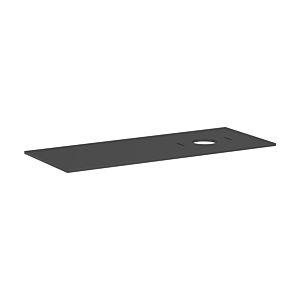 Console Hansgrohe Xilesa E 54279760 1375x550mm, sans trou de robinetterie, découpe à droite, gris ardoise mat