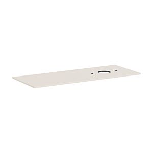Console Hansgrohe Xilesa E 54279780 1375x550mm, sans trou de robinetterie, découpe à droite, beige sable mat