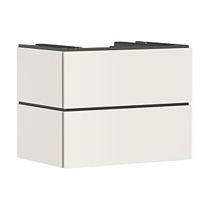hansgrohe Xilesa E vanity unit 54300780 2 drawers with PushOpen, 780 x 550 mm, sand beige matt