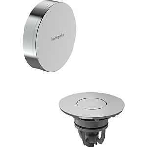 Bonde et trop-plein Hansgrohe Flexaplus 58188000, revêtement chromé, kit complet