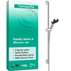 hansgrohe Pulsify Select S set de douche 24170000 3jet, détente, avec barre de douche 90cm, chromé