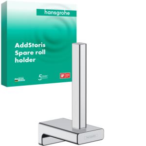 hansgrohe AddStoris Reservepapierhalter 41756000 Wandmontage, Metall, chrom
