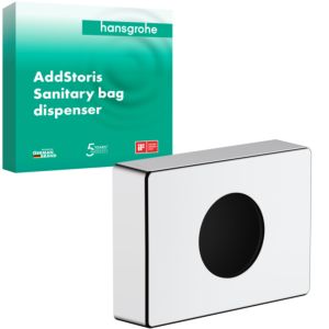 hansgrohe AddStoris hygiene bag dispenser 41773000 wall mounting, chrome