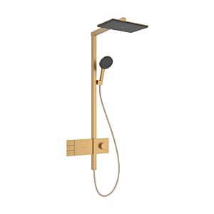 Colonne de douche thermostatique hansgrohe Raindance Alive Q 24591140  murale, EcoSmart avec ShowerSelect Comfort, 7,6 l/min, douche de tête 210/340 2jet, chrome