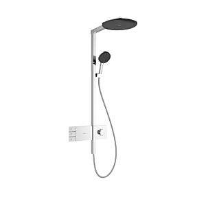 hansgrohe Raindance Alive S Duschsystem 24596000  Aufputz, EcoSmart mit ShowerSelect Comfort, Kopfbrause rund 300 2jet, Chrom