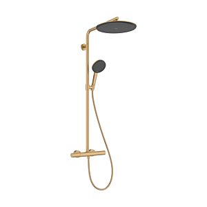 hansgrohe Raindance Alive S Puro Showerpipe 300 1jet 24593140  EcoSmart with  Ecostat thermostatic shower mixer, 8 l/min, brushed bronze