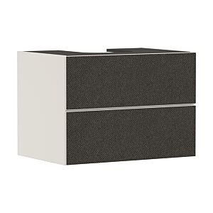 hansgrohe Xevolos E vanity unit 54188660 780x555x550mm, 2 drawers, sand beige matt, dark grey textile