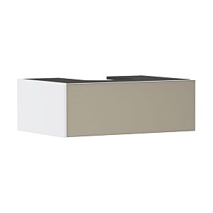 hansgrohe Xevolos E vanity unit 54310390 780x550x275mm, 1 drawer, matt white, bronze structure
