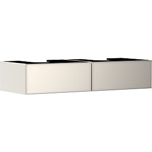 Meuble vasque Hansgrohe Xevolos E 54317790 1370 x 550 x 275 mm, 2 tiroirs, beige sable mat, beige sable métallisé