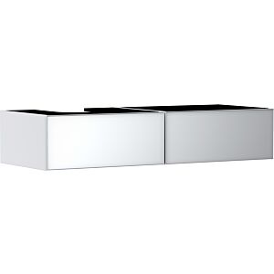 hansgrohe Xevolos E vanity unit 54319320 1370x550x275mm, 2 drawers, left, matt white, white metallic