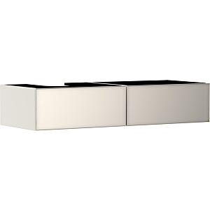 hansgrohe Xevolos E vanity unit 54320790 1370x550x275mm, 2 drawers, left, sand beige matt, sand beige metallic