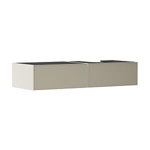 hansgrohe Xevolos E Waschtischunterschrank 54323390 1370x550x275mm, 2 Schubladen, rechts, sandbeige matt, bronze Struktur
