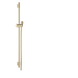 Barre de douche Hansgrohe Unica S Puro 28631250 90 cm avec flexible de douche Isiflex 160 cm, aspect or brossé