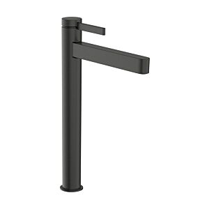 hansgrohe Finoris Waschtischarmatur 76070340 mit Push-Open-Ablaufgarnitur, brushed black chrome