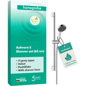 Ensemble de douche Hansgrohe Activera Select S 28044000 2 jets, diamètre 95 mm, distance de perçage 625 mm, chromé