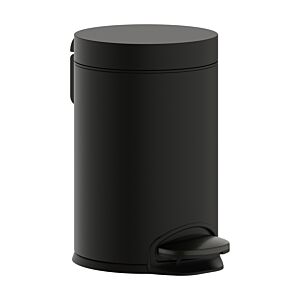 hansgrohe AddStoris pedal bin 41775340, 3 l capacity, freestanding, brushed black chrome