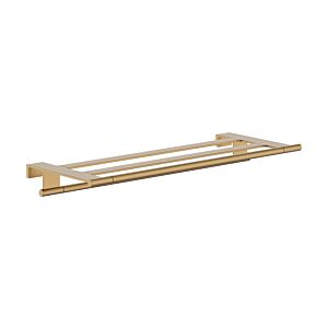 hansgrohe AddStoris S towel shelf 41781140 with towel rail, wall mounting, brushed bronze
