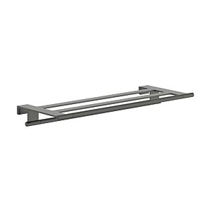 hansgrohe AddStoris S towel shelf 41781340 with towel rail, wall mounting, brushed black chrome
