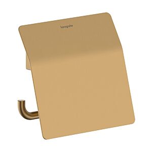 Porte-papier toilette Hansgrohe AddStoris S 41783140 avec couvercle, bronze brossé