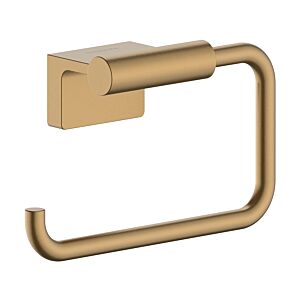 hansgrohe AddStoris S toilet paper holder 41788140 without lid, brushed bronze