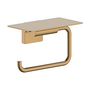 Porte-papier toilette Hansgrohe AddStoris S 41789140 avec étagère, bronze brossé