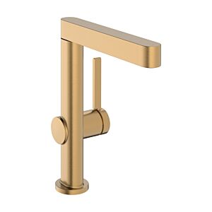 hansgrohe Finoris 230 Waschtischarmatur 76060140 mit Schwenkauslauf, Push-Open-Ablaufgarnitur, brushed bronze