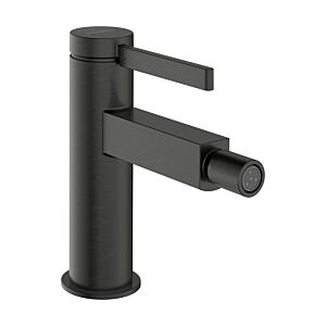Robinet de bidet Hansgrohe Finoris 76200340 avec bonde à ouverture par pression, finition chrome noir brossé