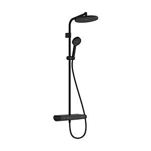 Système de douche Hansgrohe Activera S 28638670, pommeau de douche 240 mm, 1 jet, noir mat