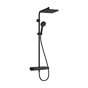 Système de douche Hansgrohe Activera Q 28649670, pommeau de douche 290 x 180 mm, 1 jet, noir mat