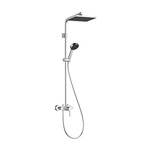Système de douche Hansgrohe Activera Q 28747000, pommeau de douche 290 x 180 mm, 1 jet, chromé