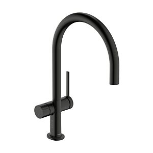 hansgrohe Talis M54 kitchen sink mixer tap 72805340 appliance shut-off valve, 1 jet, brushed black chrome