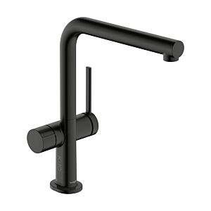 hansgrohe Talis M54 kitchen sink mixer tap 72827340 appliance shut-off valve, 1 jet, brushed black chrome