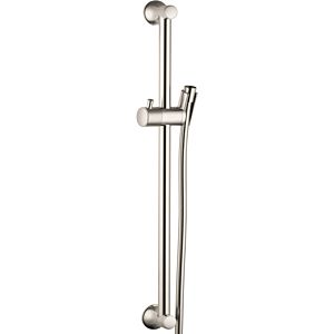 hansgrohe Brausestange Unica Classic 27617820  0,65m, Metall-Schlauch 1,60m, brushed nickel